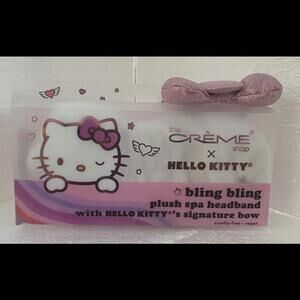 The Creme Shop X Hello Kitty Bling Bling Plush Spa Headband-NIB FS